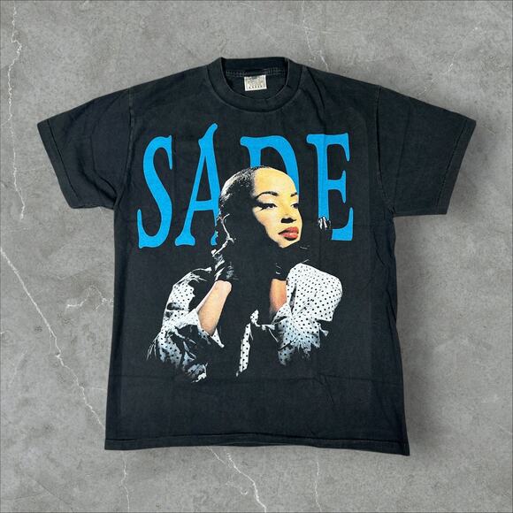 Vintage Sade Lovers Rock Size Extra Large XL Black Single Stitch Reprint T-Shirt - Picture 1 of 8